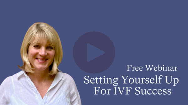 Video thumbnail for a free webinar titled Setting Yourself Up For IVF Success