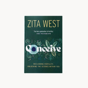 Book cover of 'Conceive' by Zita West on a white background