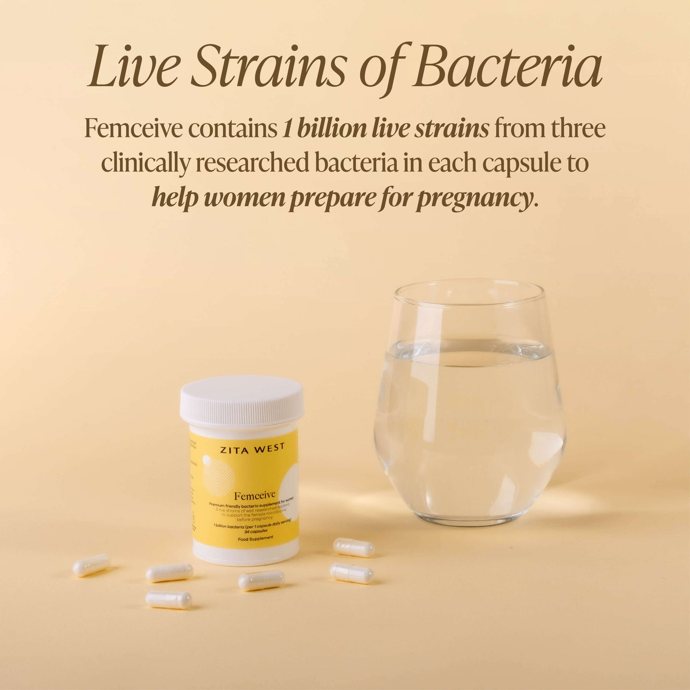 Femceive - Friendly Bacteria Supplement for Women During Preconception