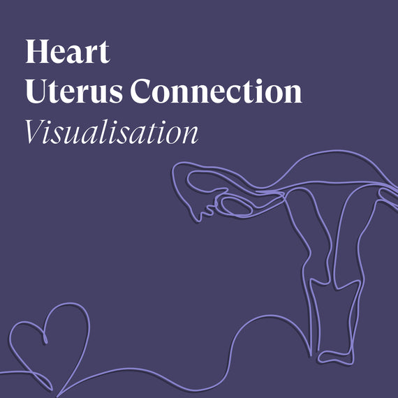 Cover artwork for the Zita West Heart Uterus Connection visualisation